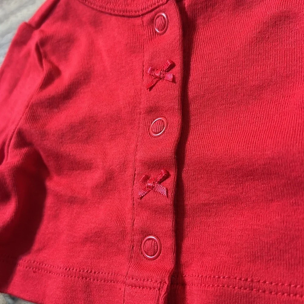 Carter’s Red Cardigan Size 3 months Bows